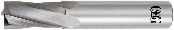 OSG 409-0625 Square End Mill  0.0625" Dia, 0.1875" LOC, 0.125" Shank Dia, 1.5" OAL, 4 Flutes, Solid Carbide