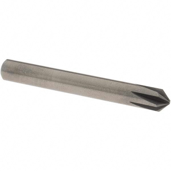 OSG 706-2500-090 Countersink 1/4" Head Dia, 90.00 deg Included Angle, 6 Flute, Solid Carbide, Right Hand Cut