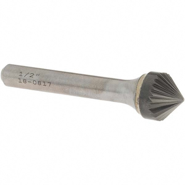 OSG 701-5002 Countersink 1/2" Head Dia, 90.00 deg Included Angle, 24 Flute, Solid Carbide, Right Hand Cut
