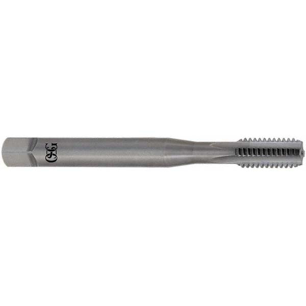 OSG 1005910900 Straight Flute Tap 3/8-24 UNF, 4 Flutes, Bottoming, 2B Class of Fit, Solid Carbide, Bright/Uncoated