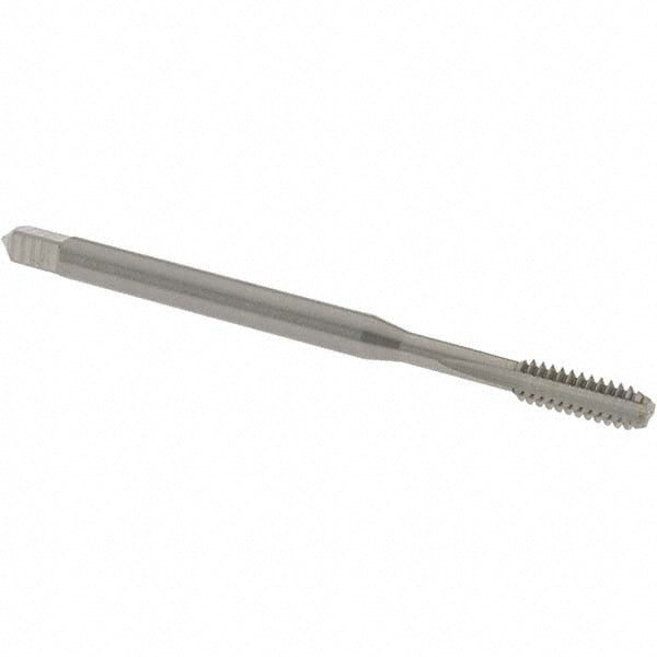OSG 3190100 Straight Flute Tap #6-32 UNC, 3 Flutes, Bottoming, 2B Class of Fit, Solid Carbide, Bright/Uncoated