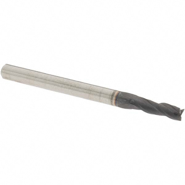 OSG 403-109411 Square End Mill 7/64'' Dia, 3/8'' LOC, 1/8'' Shank Dia, 1-1/2'' OAL, 3 Flutes, Solid Carbide