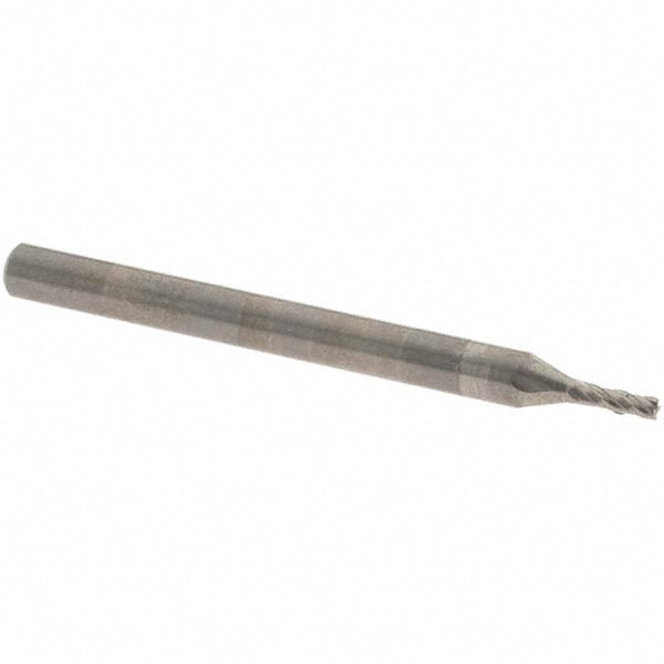 OSG 494-0500 Square End Mill 3/64'' Dia, 5/32'' LOC, 1/8'' Shank Dia, 1-1/2'' OAL, 4 Flutes, Solid Carbide