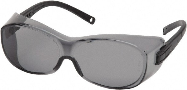 PYRAMEX S3520SJ Safety Glasses Scratch-Resistant, Polycarbonate, Gray Lenses, Frameless
