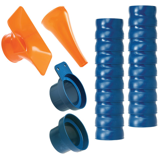 Loc-Line 80813 Vacuum Cleaner Attachments & Hose Type Shop Vacuum Kit For Use With all parts necessary to connect Loc-Line Vacuum Hose to a standard 2™ Hose Shop Vacuum ESD Safe No Accessory Kit Contents Adapter Hose Utility Nozzle Hose Type Flexible Indust