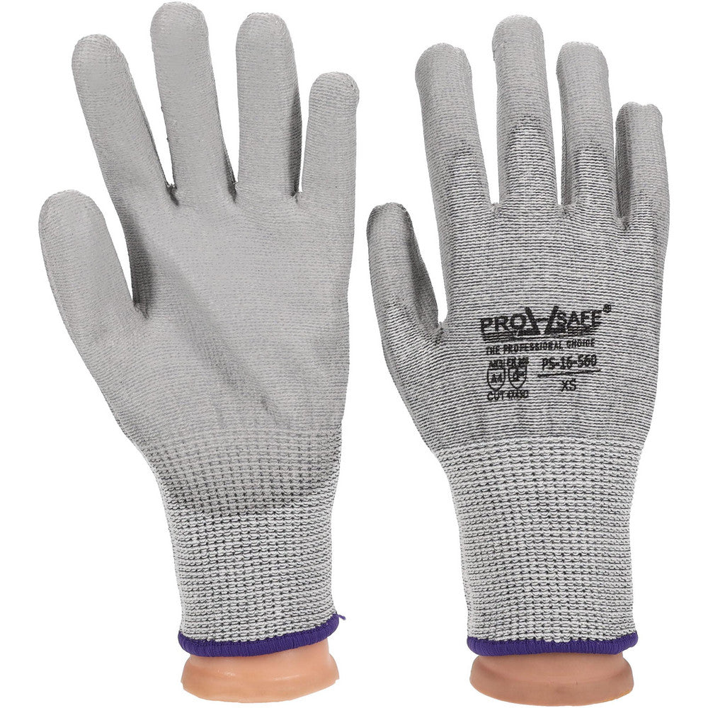 PRO-SAFE PS-16-560/XS Cut-Resistant Gloves PRO-SAFE G-Tek PolyKor, Size X-Small, ANSI Cut A4, Polyurethane, Dyneema