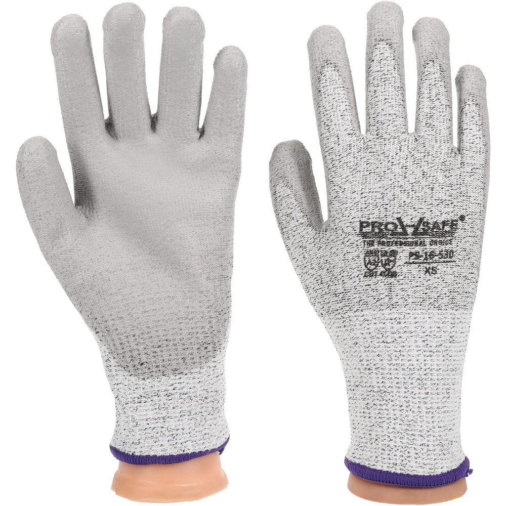 PRO-SAFE PS-16-530/XS Cut-Resistant Gloves PRO-SAFE G-Tek PolyKor, Size X-Small, ANSI Cut A3, Polyurethane, Dyneema