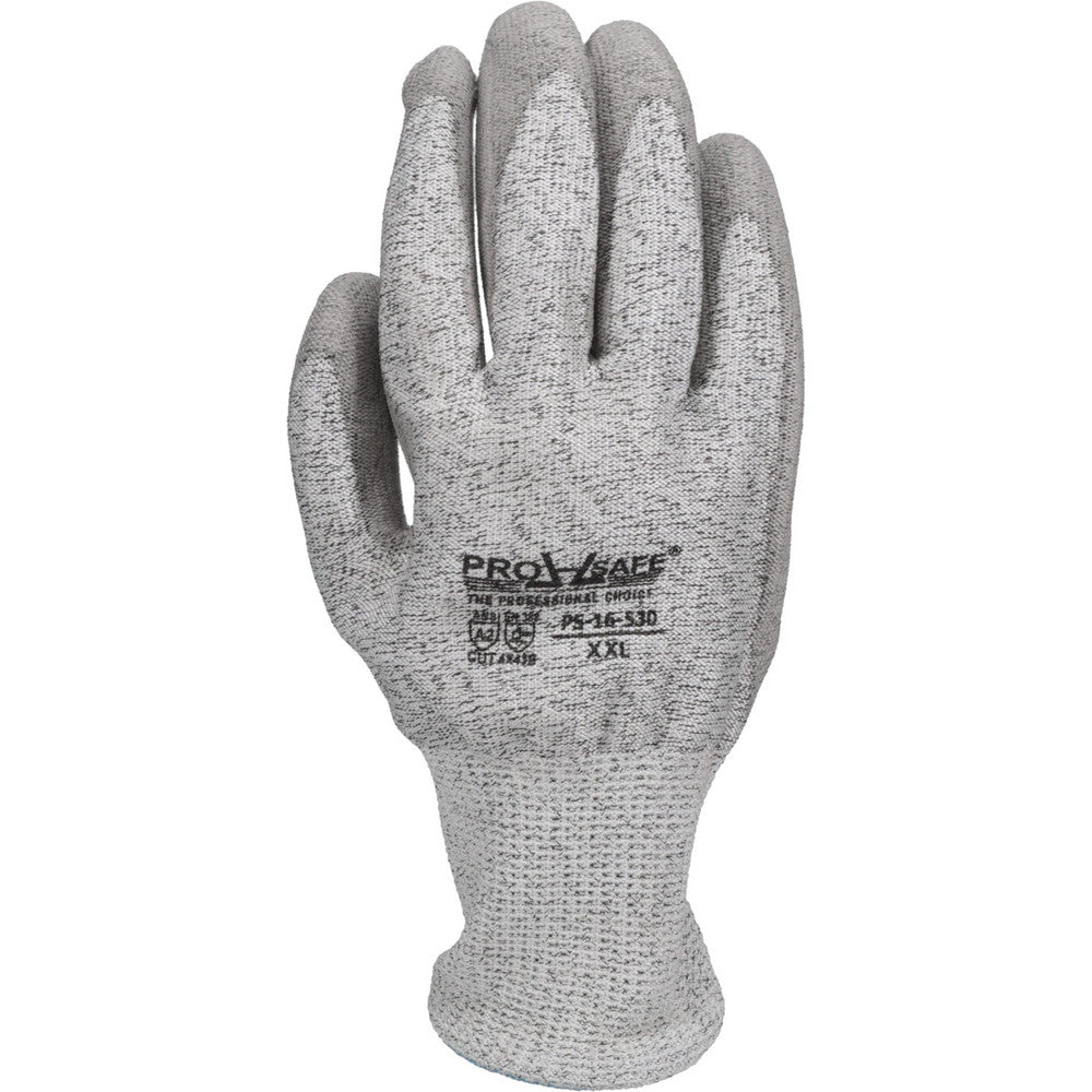 PRO-SAFE PS-16-530/XXL Cut-Resistant Gloves PRO-SAFE G-Tek PolyKor, Size 2X-Large, ANSI Cut A2, Polyurethane, Dyneema