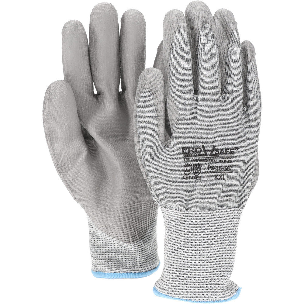 PRO-SAFE PS-16-560/XXL Cut-Resistant Gloves PRO-SAFE Size 2X-Large, ANSI Cut A4, Polyurethane, Dyneema