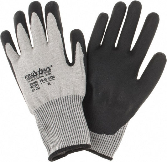 PRO-SAFE PS-16-X570/XL Cut-Resistant Gloves PRO-SAFE G-Tek PolyKor Xrystal, Size X-Large, ANSI Cut A4, NeoFoam, Dyneema