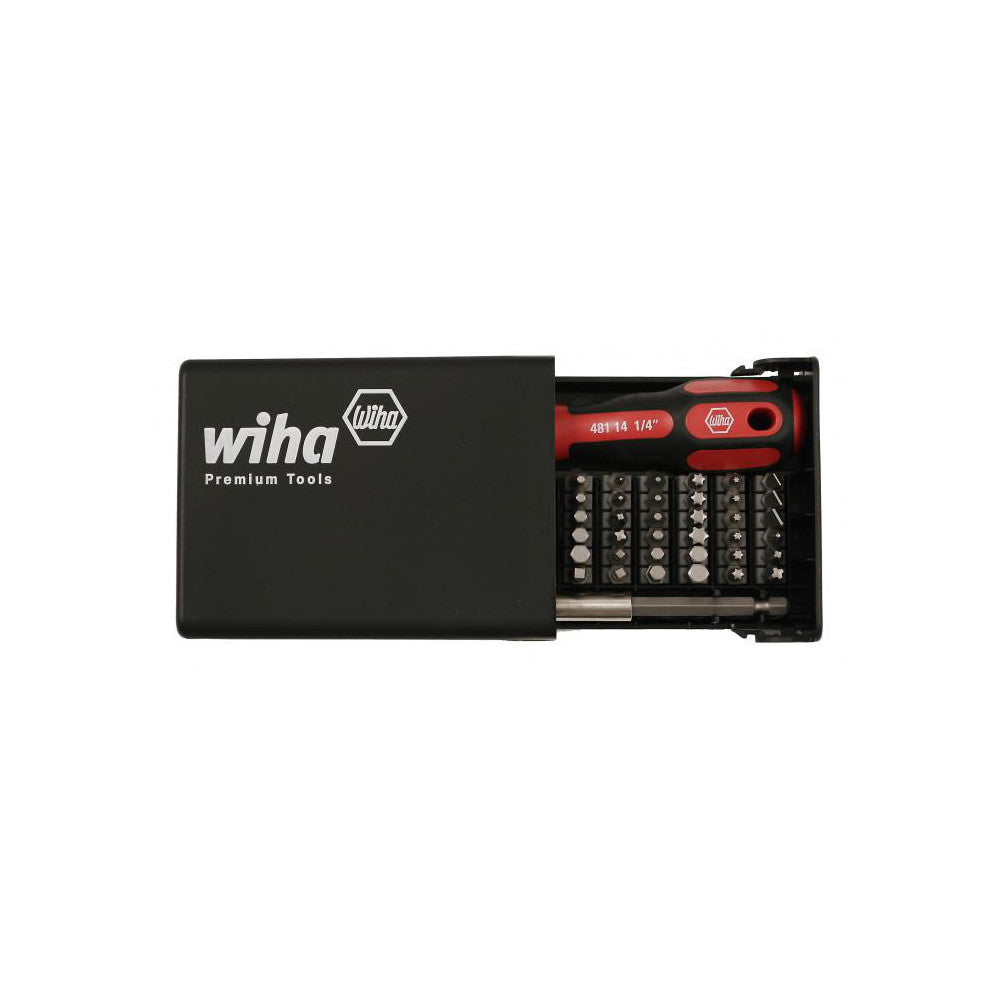 Wiha 71994 Screwdriver Insert Bit Set Hex Phillips, Slotted, Square & Torx