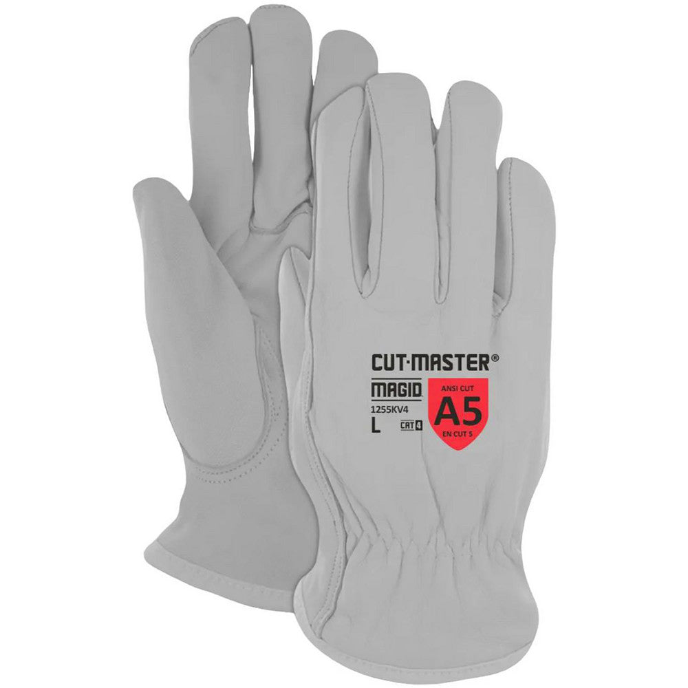 Value Collection 1255KV4S Cut, Puncture & Abrasive-Resistant Gloves Size S, ANSI Cut A5, ANSI Puncture 4, Goatskin