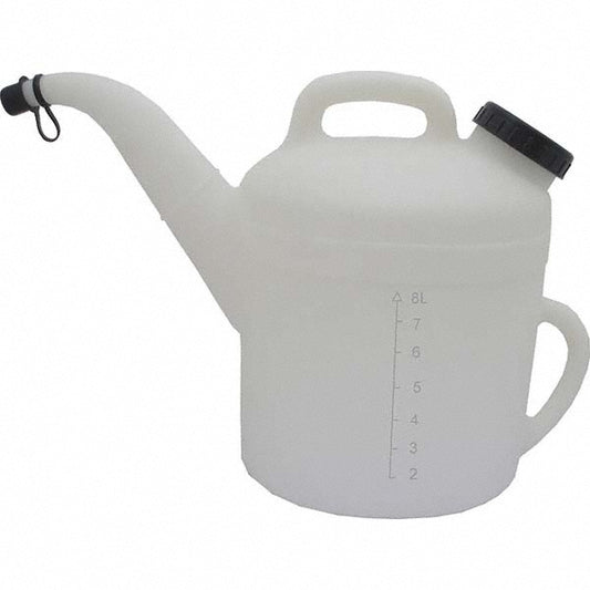 Funnel King 32377 Can & Hand-Held Oilers Oiler Type Measure Oiler  Pump Material Polyethylene  Body Material Polyethylene  Color White  Spout Type Rigid  Spout Length 13-1/2 in