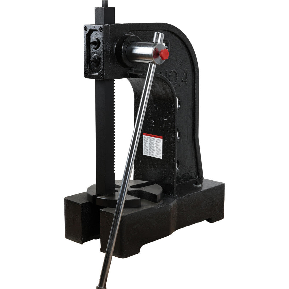 Gibraltar 805-10402 Arbor Press 1-3/4" Ram, 8-3/8" Throat Depth, 4 Ton Pressure, 16-3/4" Stroke, 15-3/4" Max Work Height