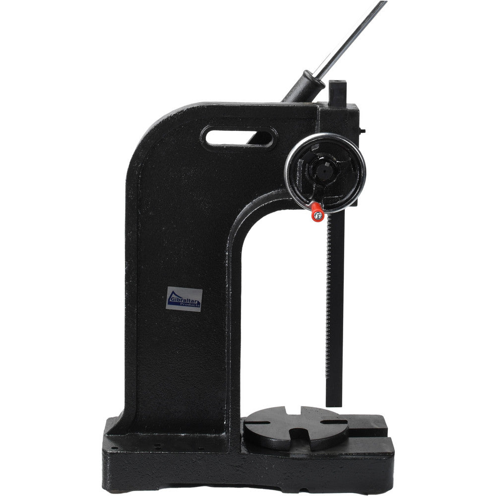 Gibraltar 805-11305 Arbor Press 1-1/4" Ram, 6-1/4" Throat Depth, 3 Ton Pressure, 12" Stroke, 17-1/2" Max Work Height
