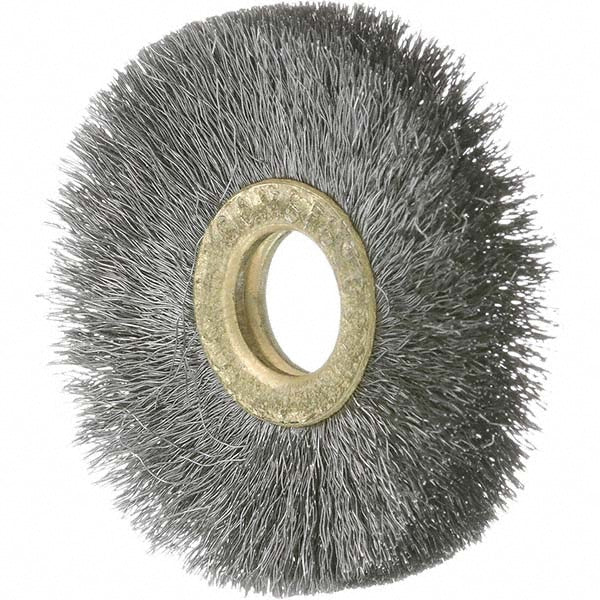 Osborn 0001103200 Wheel Brush 2" Wheel Dia, 1/4" Face Width, 0.0080" Wire Dia, Crimped