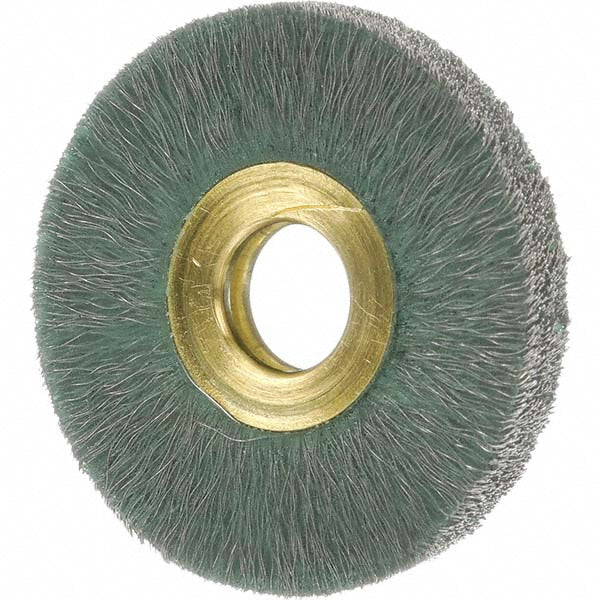 Osborn 0001163300 Wheel Brush 2" Wheel Dia, 1/4" Face Width, 0.0120" Wire Dia, Straight