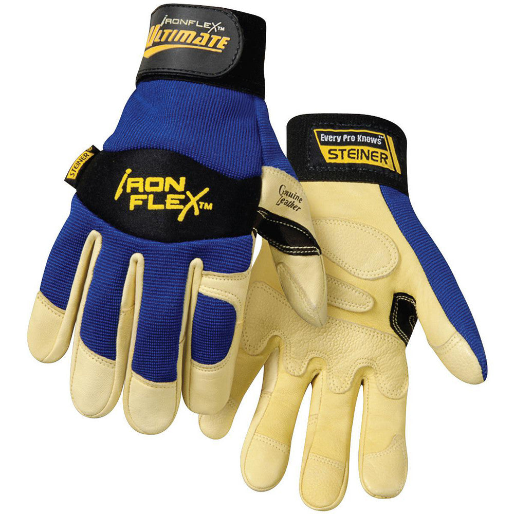 Steiner 0914-2X General Purpose Work Gloves 2X-Large, Polyvinylchloride Coated, Goatskin