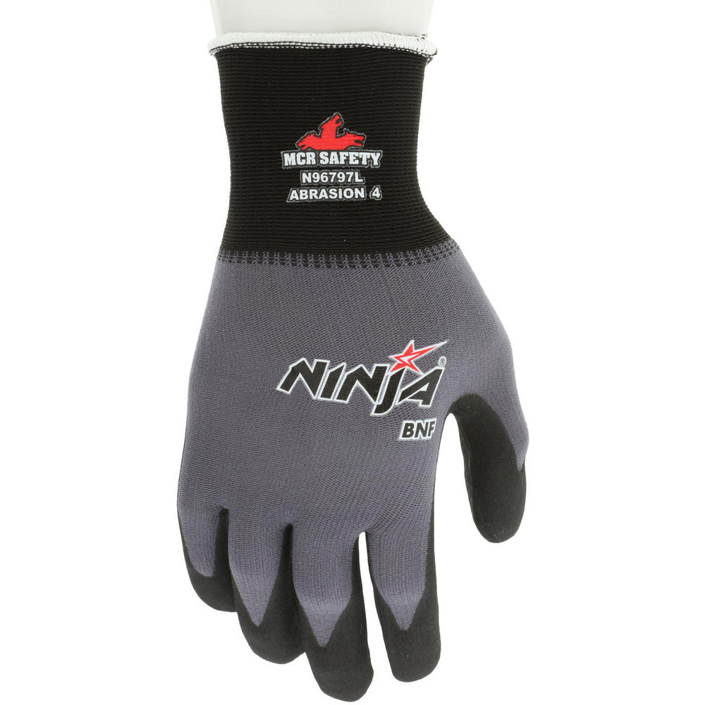 MCR Safety N96797L Work Gloves Ninja® N96797, Size Large, Nitrile-Coated Puncture Resistant