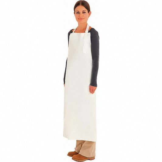 Ansell 951922 Disposable & Chemical-Resistant Apron  Fats & Oils-Resistant,  45" Length,  9.0000 mil Thick,  White