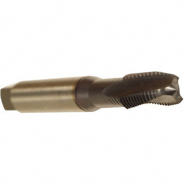 Emuge BU30J411.5041 Spiral Flute Tap #10-32 UNF, 3 Flutes, Plug, 3BX Class of Fit, Cobalt, TICN Coated