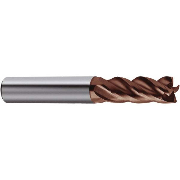 Guhring 9067570158700 Corner Chamfer End Mill 5/8" Dia, 1-1/4" LOC, 4 Flute, 0.0060" Chamfer Width, Solid Carbide