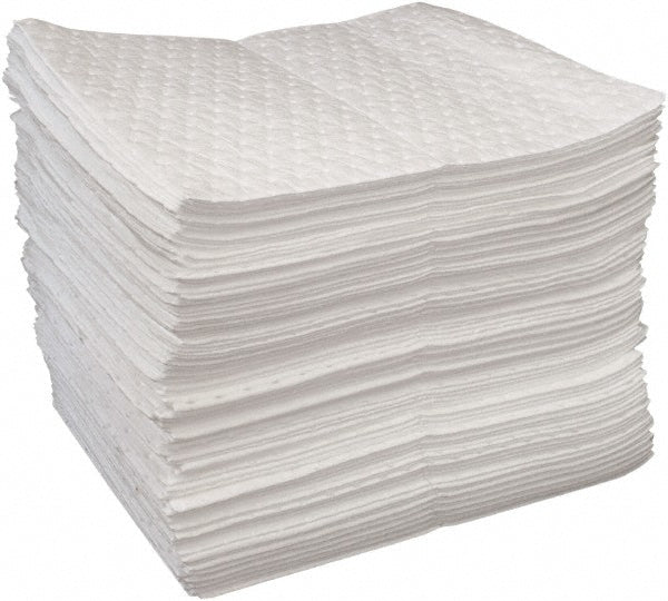 Oil-Dri L90811 Sorbent Pad Oil Only Use, 15" Wide, 19" Long, 20 gal, White