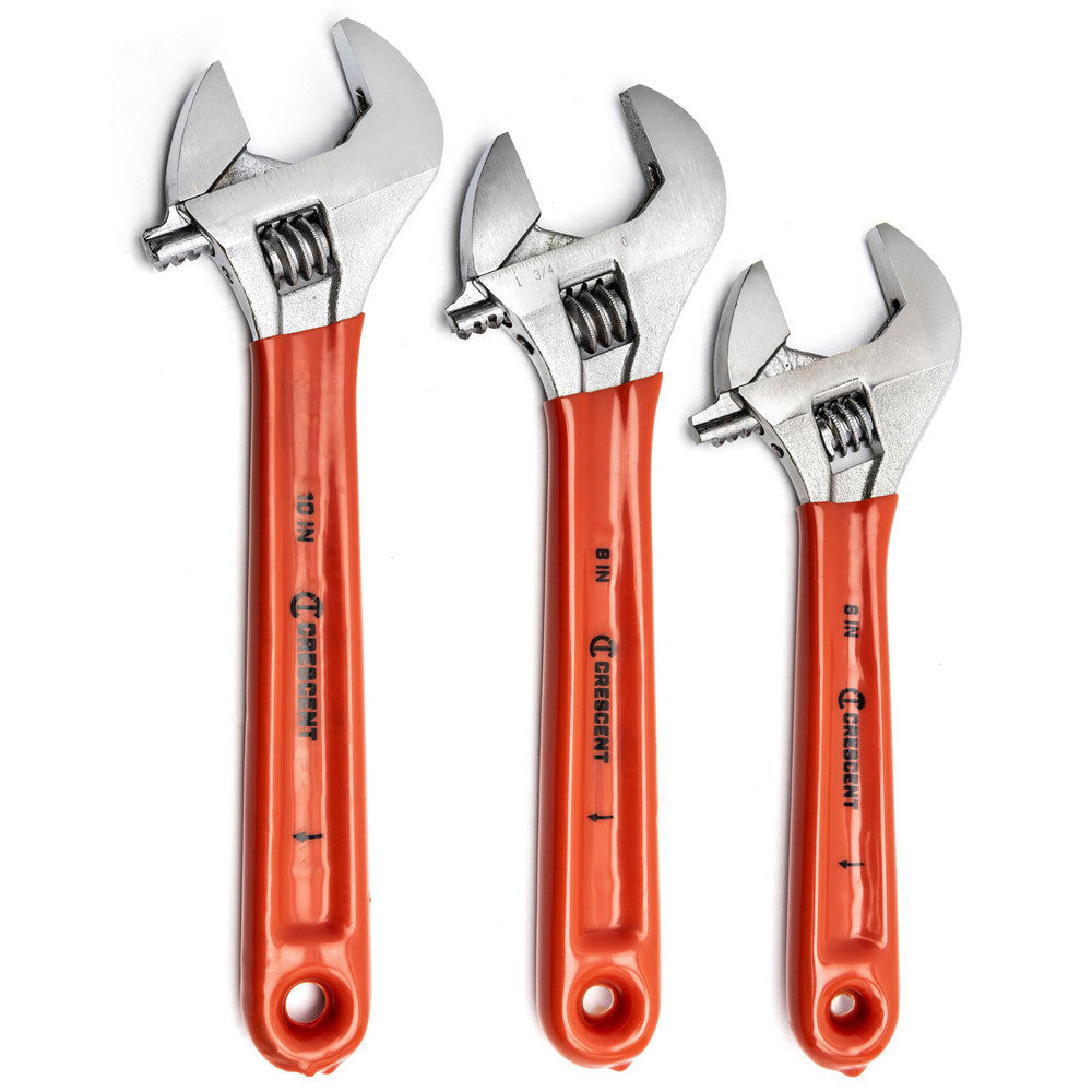 Crescent AC26810CV Adjustable Wrench Set 3 Pc, Inch & Metric