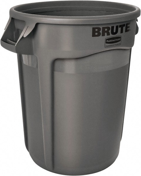 Rubbermaid FG262000GRAY BRUTE 20 gal Vented Trash Container, Gray