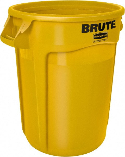 Rubbermaid FG263200YEL BRUTE 32 gal Vented Trash Container, Yellow