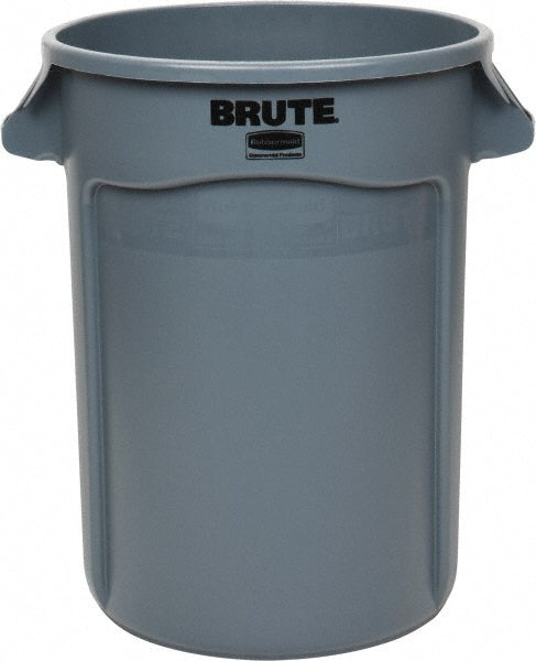 Rubbermaid FG263200GRAY BRUTE 32 Gal Vented Trash Container, Gray