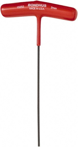Bondhus 15352 Hex Key 2.00 mm Hex, Hex End, T-Handle Cushion Grip