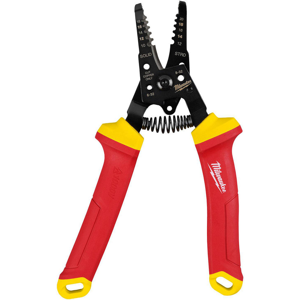 Milwaukee Tool 48-22-2214 Wire & Cable Strippers Maximum Capacity 20 AWG  Type Wire Stripper  Minimum Wire Gauge 10 AWG  Insulated Yes  Wire Type AWG  Body Material Plastic Steel