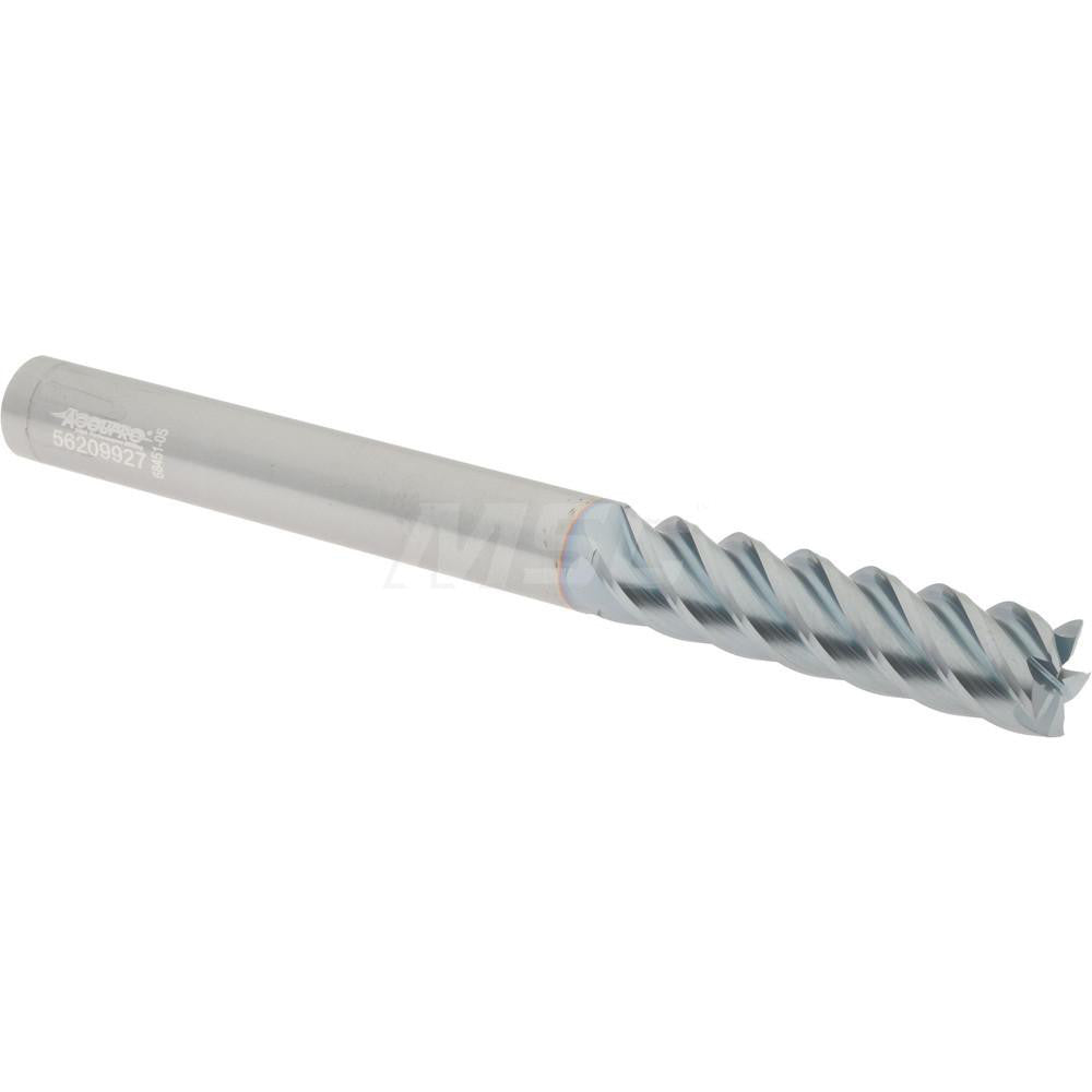 Accupro 2500221 Square End Mill 3/8" Dia, 1-1/2" LOC, 5 Flute, Solid Carbide