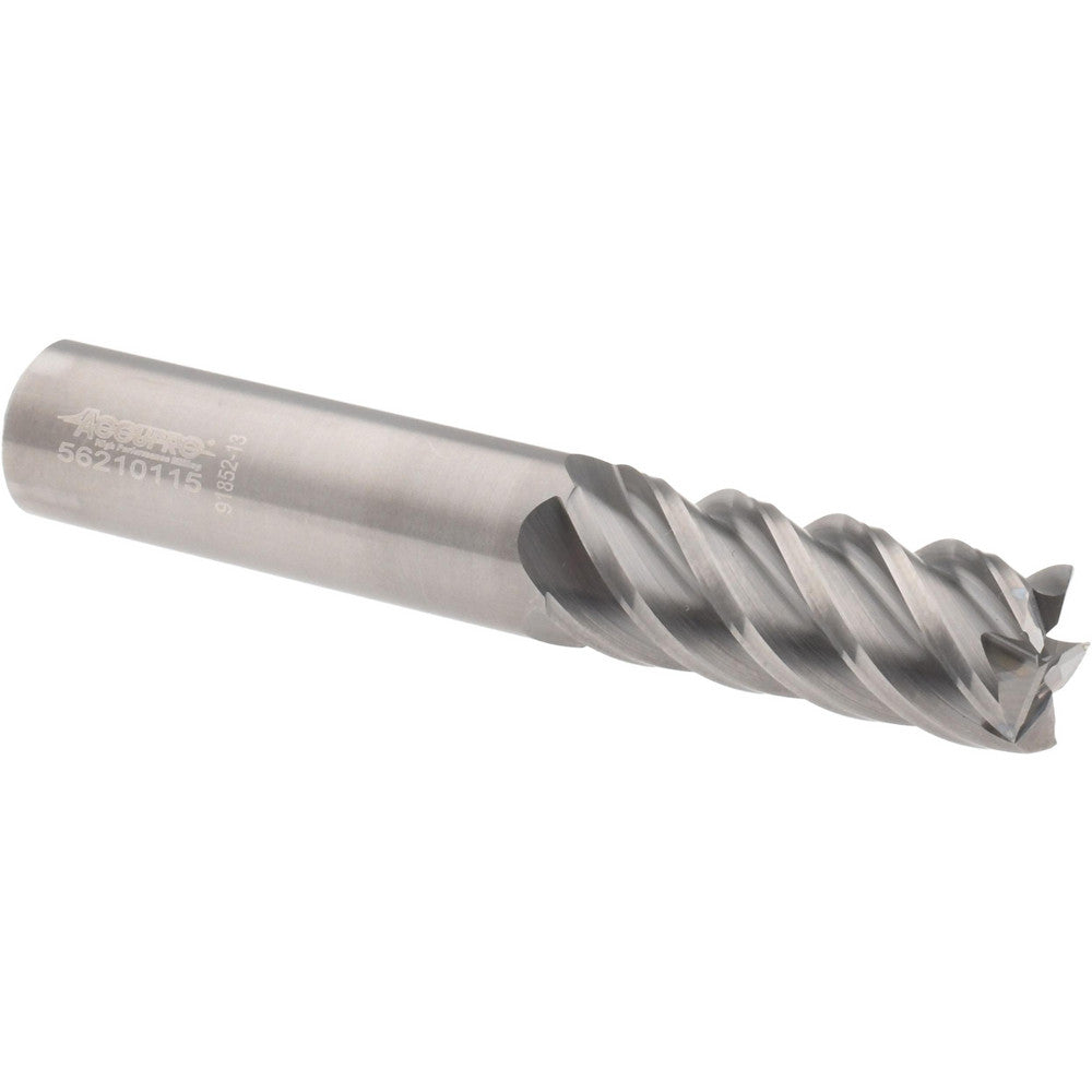 Accupro 2500048 Square End Mill 1/2" Dia, 1-1/4" LOC, 5 Flute, Solid Carbide