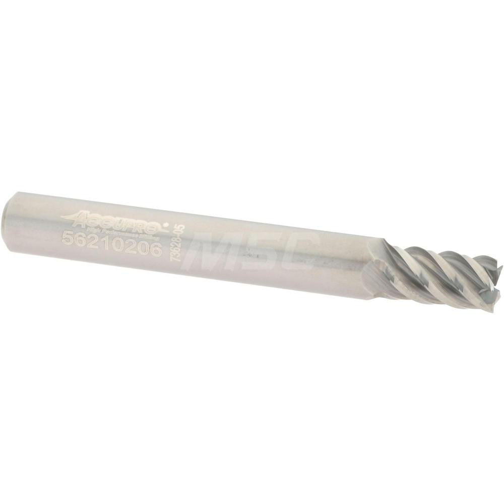Accupro 2500298 Square End Mill 7/32" Dia, 3/8" LOC, 5 Flute, Solid Carbide