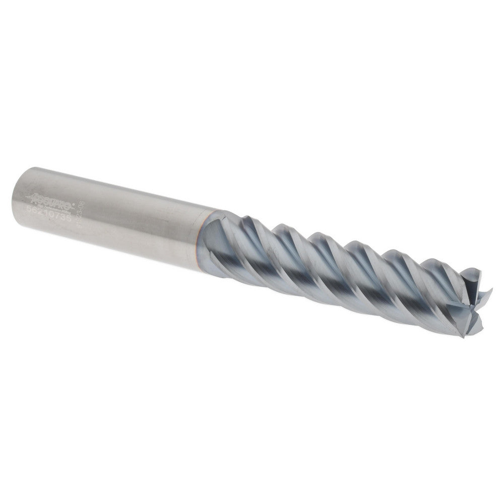Accupro 2500140 Square End Mill 1/2" Dia, 2" LOC, 5 Flute, Solid Carbide