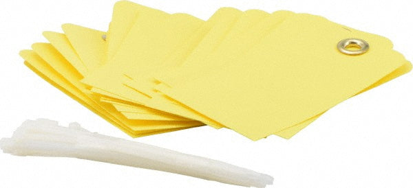 AccuformNMC RPT156G Blank Tag 3'' High, Yellow, Vinyl