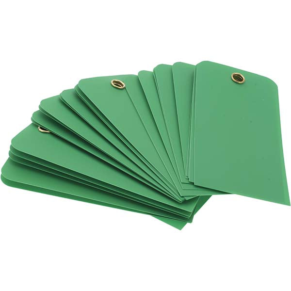 AccuformNMC RPT158G Blank Tag Rectangle, 3" High, 6" Wide, Vinyl, "Blank"