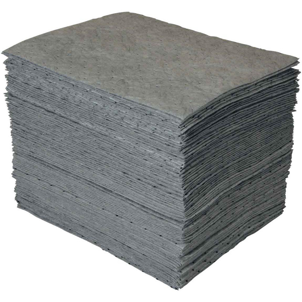 Brady SPC Sorbents GP100-B Sorbent Pad Universal Use, 15" Wide, 19" Long, 44 gal, Gray