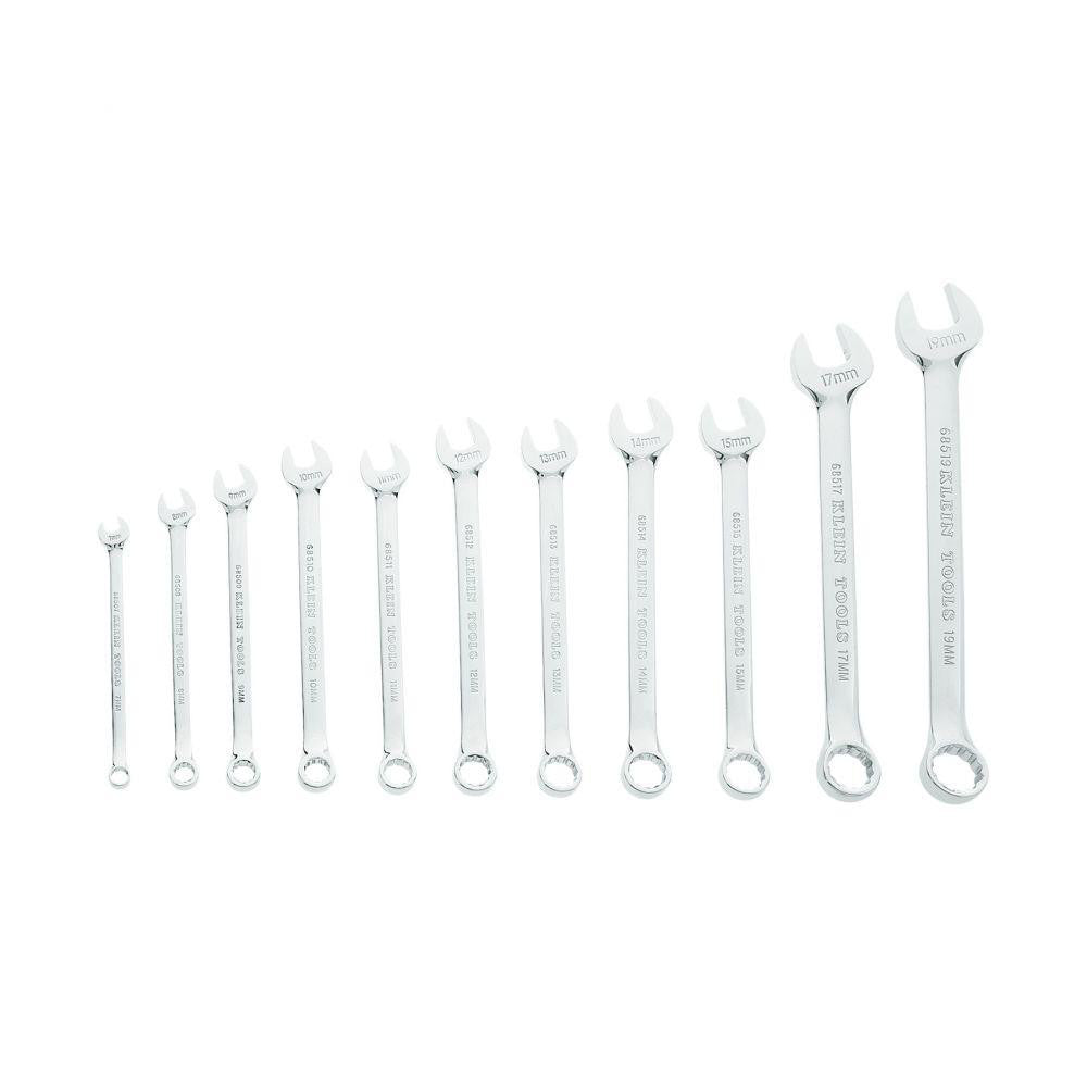 Klein Tools 68502 Combination Wrench Set 11 Pc, Metric