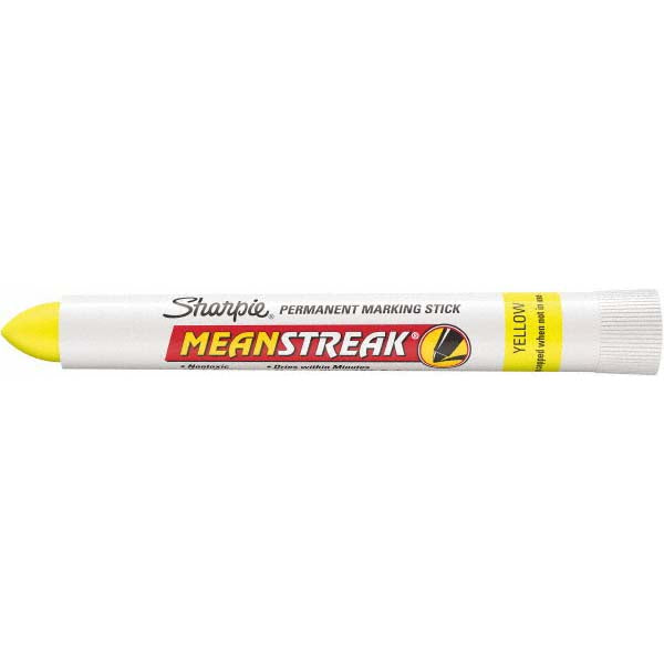 Sharpie 85005 Permanent Marker Yellow, Wax-Based, Extra Bold Point