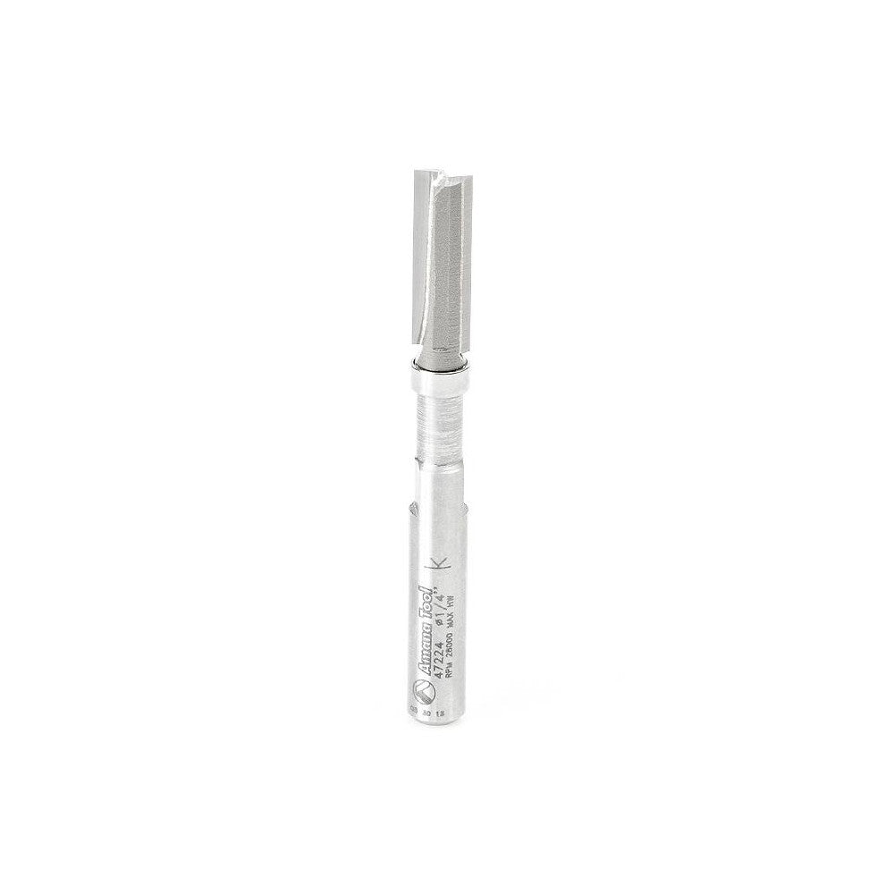 Amana Tool 47224 1/4" Diam, 3/4" LOC, 2 Flute Carbide-Tipped Edge Profile Pattern-Cutting Router Bit