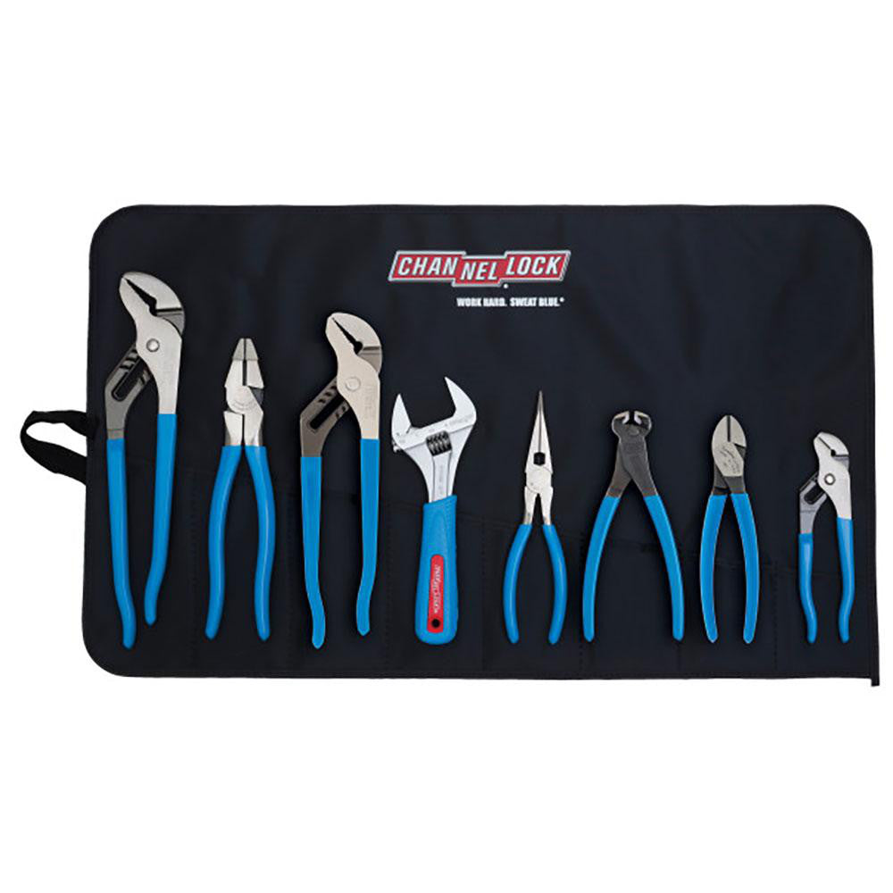 Channellock Tool Roll-8 Plier Set 8 Pc, Assortment