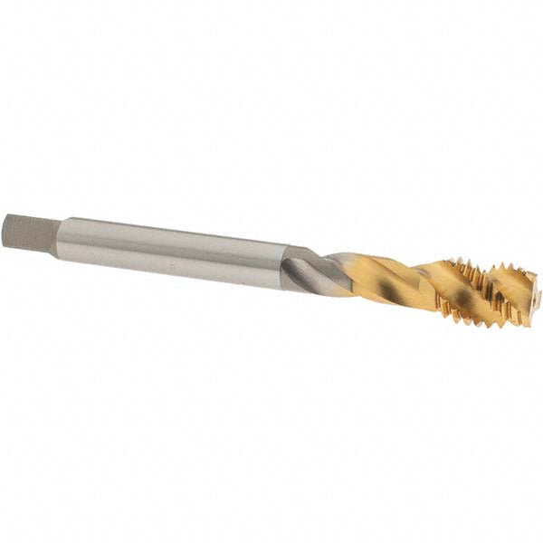 OSG 1645012135 Spiral Flute Tap 1/2-13 UNC, 3 Flutes, Modified Bottoming, 2B Class of Fit, Vanadium High Speed Steel, TIN Coated
