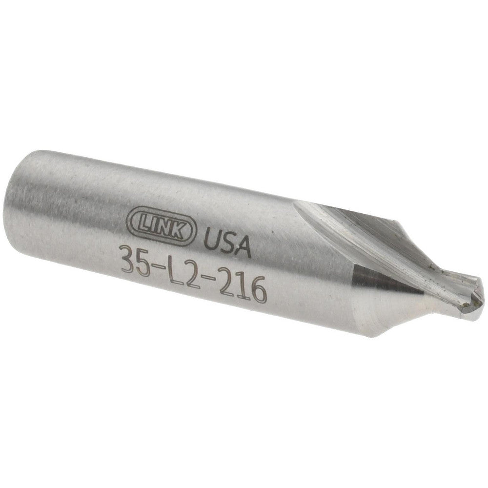 Link Industries 35-L2-216 Combo Drill & Countersink #13, 1/4" Body Dia, High Speed Steel