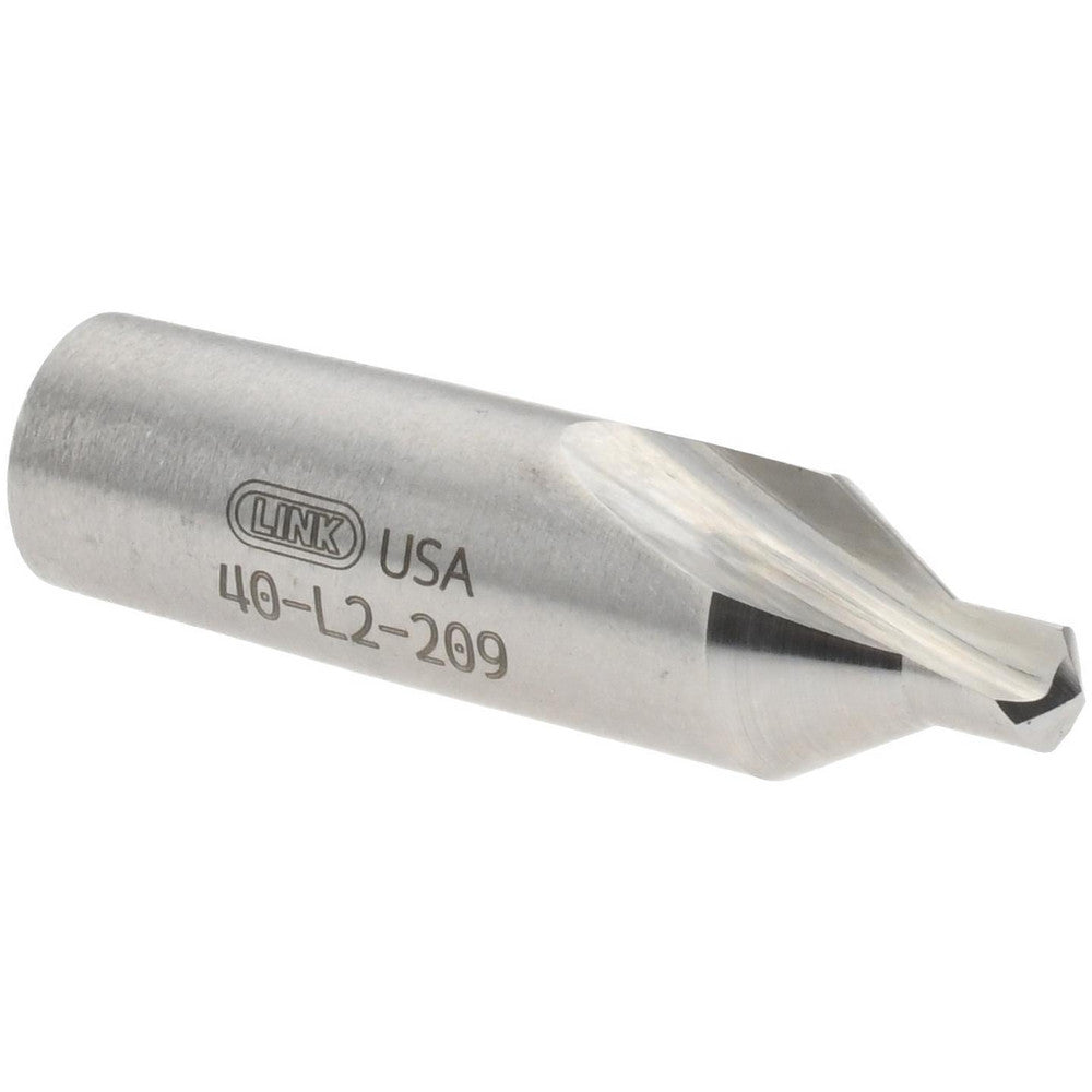 Link Industries 40-L2-209 Combo Drill & Countersink #4, 5/16" Body Dia, High Speed Steel