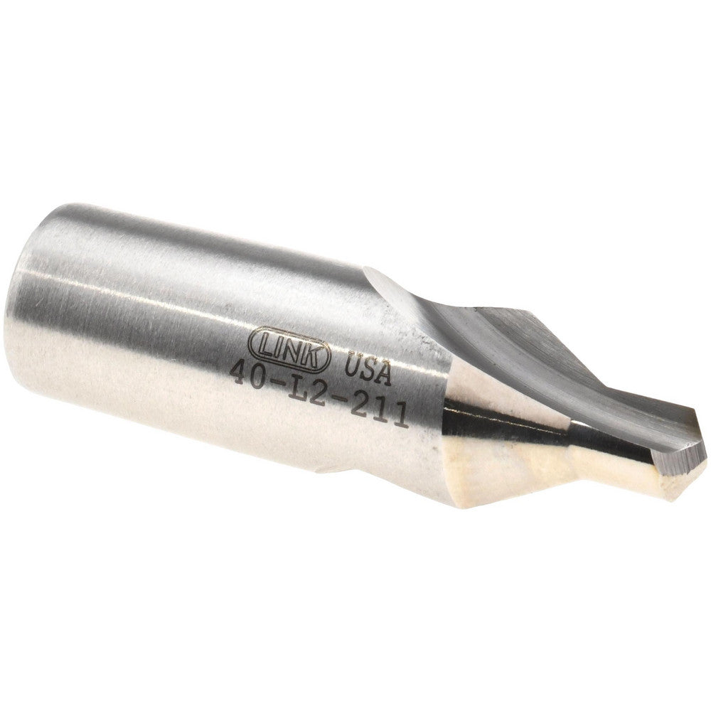 Link Industries 40-L2-211 Combo Drill & Countersink #6, 1/2" Body Dia, High Speed Steel