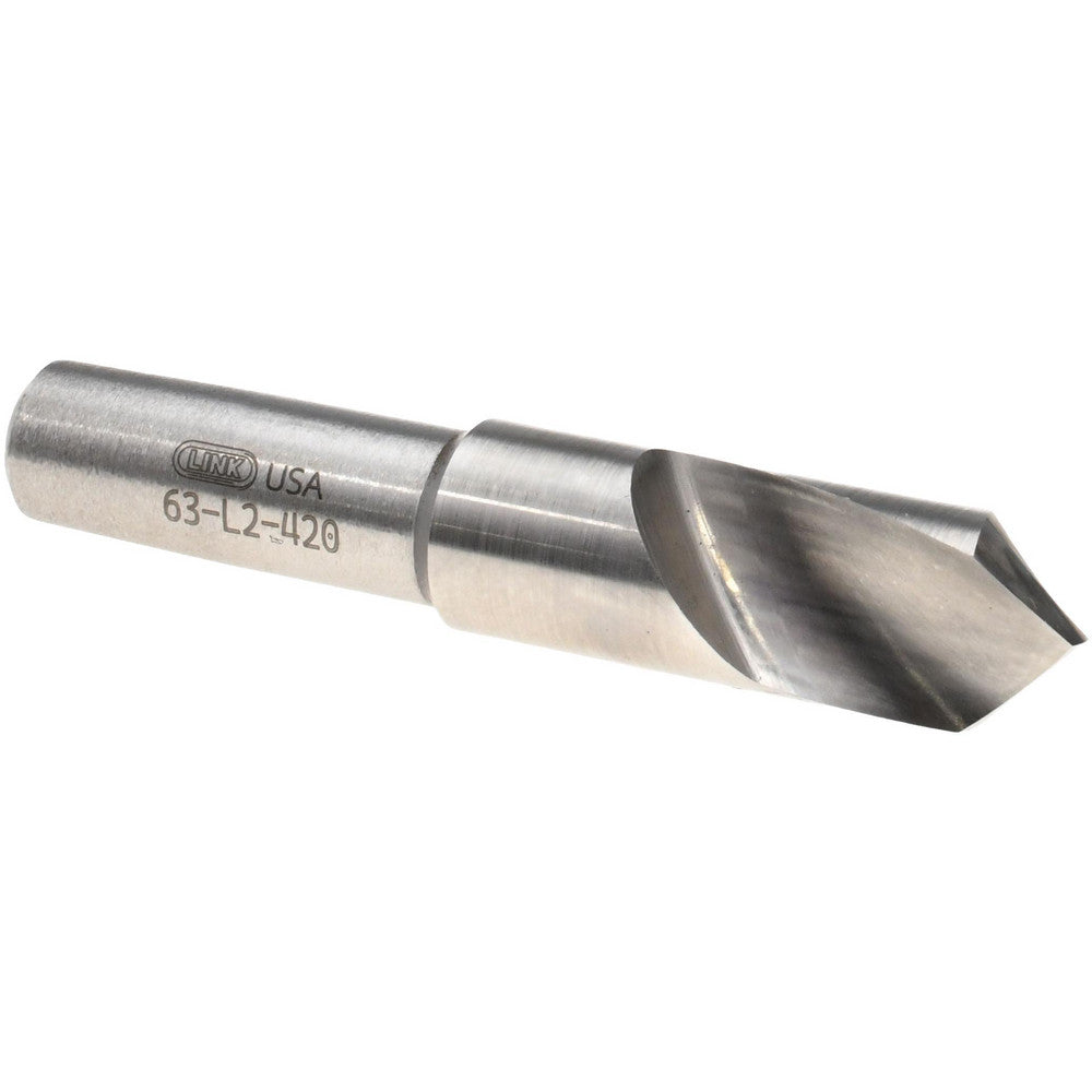 Link Industries 63-L2-420 Spotting Drill 3/8" Dia, 90 &deg Point, 2" OAL, High Speed Steel
