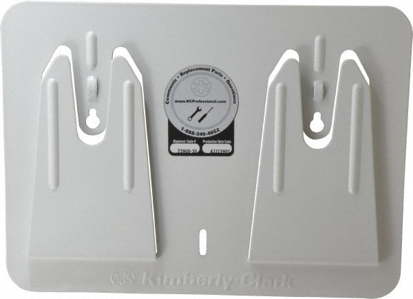 WypAll 73900 Access Wall Mounted Wiper Dispenser for WypAll Wipes, White & Steel, Mount Anywhere, Holds Brag & Pop Up Boxes, 10.8" x 0.65" x 8" (Qty 10)